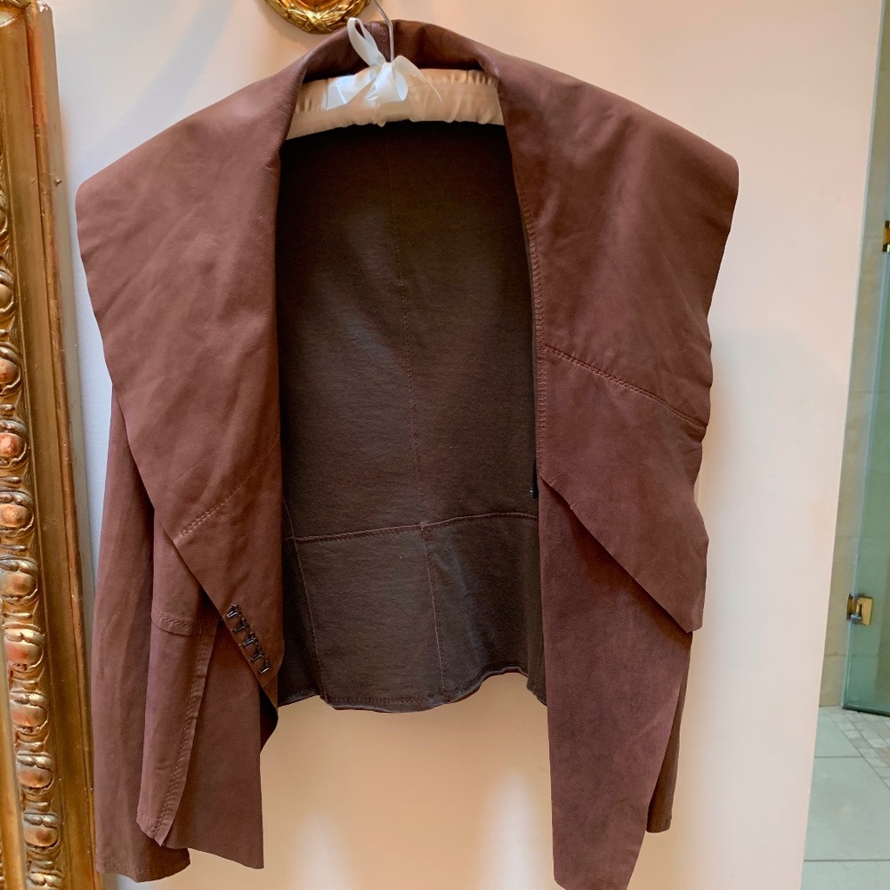 Superfine, super soft leather jack